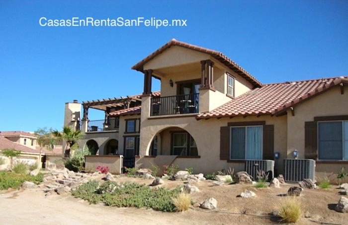 Casa para renta de dos niveles en la playa de San Felipe, MÃ©xico.